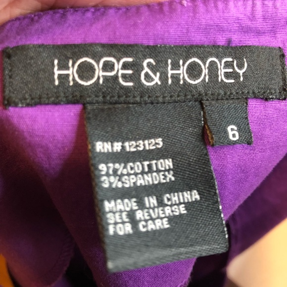Hope & Honey Purple Cotton Midi Dress - Picture 7 of 8